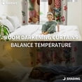 thumbnail image 3 of Fsddascl Christmas Pine Blackout Curtains for Bedroom/Living Room, Thermal Insulated Kitchen Curtains, Candy Cane Sage Leaves Retro Beige Grommet Darkening Window Treatment Drapes 42"x84"x2, 3 of 6