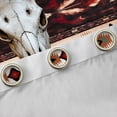thumbnail image 4 of Castle Fairy Vintage Aztec Black Out Curtains,Bull Skull Curtains Pack of 2 (42x63 Each), 4 of 6