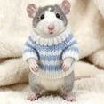 thumbnail image 2 of 4 Pack Hamster Cute Clothes Small Animal Sweaters for Most Pets Cute Mini Rat Holiday Costume Party Clothes, 2 of 7