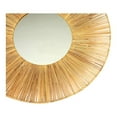 thumbnail image 4 of Moe's Home Collection Remi 24" Round Iron/Cane Accent Mirror in Natural, 4 of 5