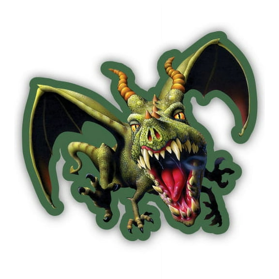 Dragon - 3" Vinyl Sticker - For Car Laptop I-Pad Phone Helmet Hard Hat - Waterproof Decal