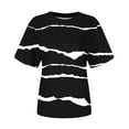 thumbnail image 4 of Aloohaidyvio Short Sleeve Womens Tops,Womens Fashion Casual Plus Size Loose Printing Round Neck T-Shirt Tops, 4 of 5