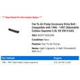 thumbnail image 2 of Fan To Air Pump Accessory Drive Belt - Compatible with 1986 - 1987 Oldsmobile Cutlass Supreme 5.0L V8 VIN H GAS, 2 of 2