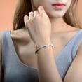 thumbnail image 3 of Yuelianxi Pure Silver Bracelet Sterling Silver Gypsophila Bracelet Fashion Jewelry Silver Bangle, 3 of 12