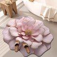 thumbnail image 4 of Xihbxyly Alfombra de Diatomeas con Flores, de Secado Rápido y Base Antideslizante, Absorbente y Fácil de Limpiar, Ideal para Salón y Baño, Decoración Moderna Del Hogar, 80 X 80 Cm., 4 of 4