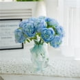 thumbnail image 3 of Decoración de bodas para el hogar, ramo de novia falso de peonías con flores artificiales, flores de seda, diseño de vanguardia, 3 of 9