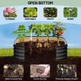 thumbnail image 4 of Raised Garden Bed – 2-Pack Galvanized Heavy Duty – 2x2x1FT – Rust-Resistant, Rounded Corners & Open Bottom – Vegetables, Flowers & Herbs – Dark Gray, 4 of 8