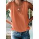 thumbnail image 5 of Camiseta de Tirantes Holgada Sin Mangas con Cuello en V y Encaje de Pestañas de Verano, Color Naranja, Talla S, 5 of 9