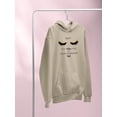 thumbnail image 3 of Lashes Long Standards High Hoodie Women -Image by Shutterstock, Female x-Large, 3 of 4