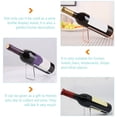 thumbnail image 2 of ONAPARTER 2 Pcs Iron Wine Rack Fridge Bottle Holder Desktop Single Decorative Modern Stand Metal Table Individual （As Shown）, 2 of 6