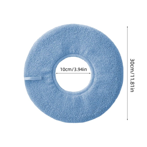 Fleece Toilet Seat Cover for Warmth Stretchable Washable Fiber Cloth, Easy Installation Comfortable Toilet Lid Seat Cushion Cover