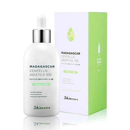 - Skin1004 Madagascar Centella Asiatica 100 Ampoule (100ml or 3.38 floz) - Facial Serum - 100% Centella Asiatica Extract - for soothing sensitive and acne-prone skin
