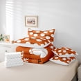 thumbnail image 6 of Feelyou Orange Volleyball Print Twin Bedding Sets 7-Piece for Kid, Cartoon Football Lover Bedding Comforter Set, Eat Sleep Sport Reversible Sheet Sets, Breathable Home Decor, 6 of 8