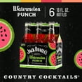 thumbnail image 5 of Jack Daniel's Watermelon Punch Malt Beverage, 6 pack, 10 fl oz Bottle, 4.8% ABV, 5 of 12