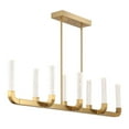 thumbnail image 4 of Del Mar 8-Light LED Linear Chandelier in Warm Brass by Breegan Jane, 4 of 7
