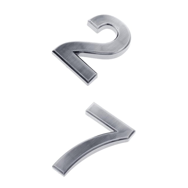 2 Pegatinas De Señal De Número De Dirección De Buzón De Puerta Zulema 2 Y 7