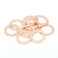 thumbnail image 5 of Unique Bargains 10pcs M14 Copper Tone Oil Drain Plug Gaskets 007603-014106 for Benz, 5 of 6