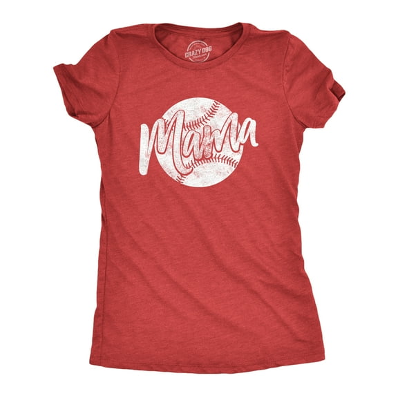 Womens Baseball Mama T Shirt Cute Little League Mom Tee Womens Graphic Tees