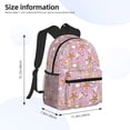 thumbnail image 4 of Vsdgher Seafood Print Unisex Large Capacity Bookbag Schoolbag Casual Daypack for High School/College/Teens/Travel/Work, 4 of 8