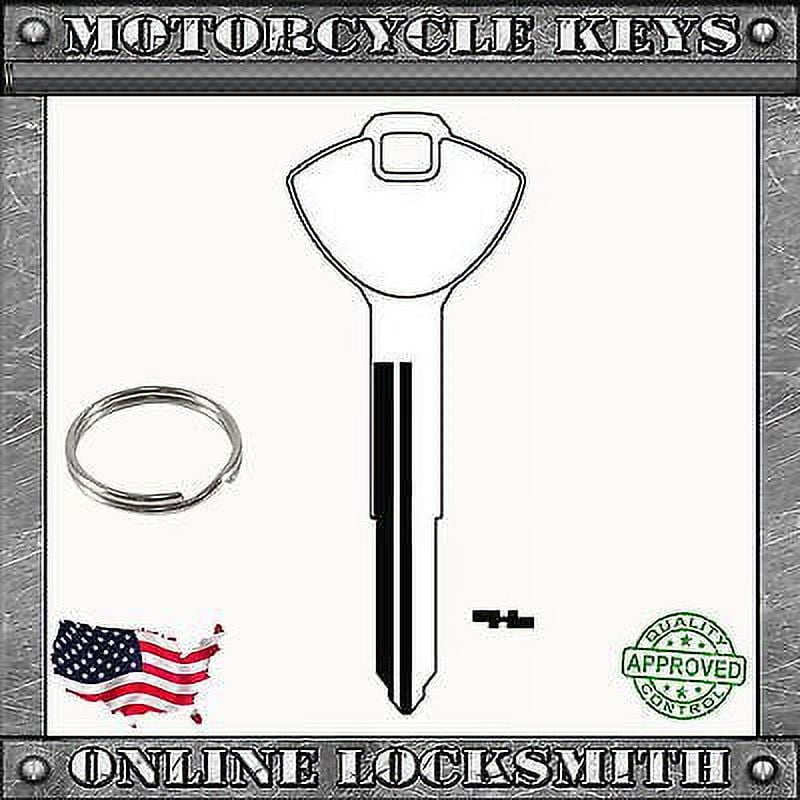 New Black Uncut Key For Suzuki Motorcycles Codes:A6001-A7000