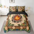 thumbnail image 2 of Erosebridal Happy Caming Bed in a Bag Full size, Jungle Wood Bed Set, Adventure Theme Decor, Reversible 7-Piece, 2 of 5
