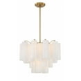thumbnail image 2 of ADD-306-AG-WH Crystorama Lighting Addis - 6 Light Chandelier-14 Inches Tall and 19.75 Inches Wide-Aged Brass Finish-White Glass Color, 2 of 13