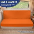 thumbnail image 2 of HUISEFOR RV Couch Covers for Jackknife Sofa Bed 2 Pcs Stretchable, Orange RV Jackknife Sofa Covers, Elastic Furniture Protector, Anti-Slip & Washable, for Rvs And Home Living Rooms, 2 of 7