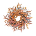 thumbnail image 1 of Corona de otoño para decoración de Acción de Gracias, corona de , corona de puerta delantera de otoño para boda, ventana de granja, exterior,, 1 of 8