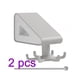 thumbnail image 1 of Cuchara Gancho Rack 360 ° Colgador giratorio Organizador de soporte de toalla montado en la pared para cocina Baño, Gris 2pcs Monstrate LF000056-03B×2, 1 of 7