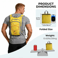 thumbnail image 2 of LAIMEIWEE Small Hiking Backpack, 13L Lightweight Foldable Travel Backpack for Men Women, Packable Daypack Hiking Bag for Camping Walking,Yellow, 2 of 8