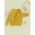 thumbnail image 5 of GXFC Toddler Girls Sweaters 6M 1T 2T 3T 4T 5T Kids Girls Long Sleeve Floral Embroidery Knit Pullovers Tops Casual Fall Knitwear Clothes for Child, 5 of 9