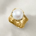 thumbnail image 6 of Ross-Simons 11.5-12mm Cultured Pearl Ring in 18kt Yellow Gold Over Sterling, Women's, Adult, 6 of 7