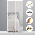 thumbnail image 1 of Cortina magnética para 150x220cm(59x87inch) Cortina antimoscas para puerta Mosquitera para pasillos, puertas para puerta de entrada interior/patio, blanco, 1 of 1