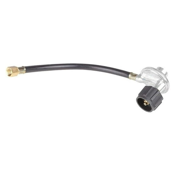 Propane Regulator with 1ft Hose - Universal Gas Regulator for Patio Heaters - Female Connector - Replacement Regulator for Outdoor Gas Appliances