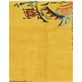 thumbnail image 1 of Ahgly Company Indoor Rectangle Abstract Yellow Abstract Area Rugs, 4' x 6', 1 of 6