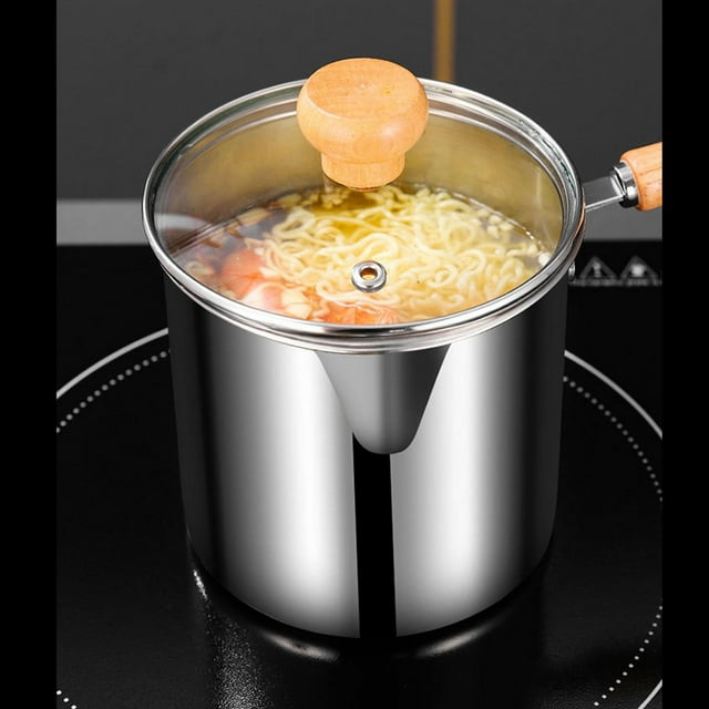 Olla para freír con tapas, freidora, olla para freír, cocina con tapa, olla para freír Tempura japonesa para Fiesta al aire libre, pollo seco perfecl Freidora