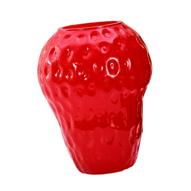 Strawberry Vases Planter Pot Plants Holder Elegant Centerpiece Tabletop