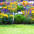 thumbnail image 5 of Eveokoki Stay Off Grass Sign with Metal Stakes, 8"x 12" Stay Off Grass Aluminum Signs for Yard, Weatherproof, Sturdy, 5 of 6