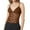 Coffee, variant on Women Contrast Lace Trim Crop Tank Top Spaghetti Strap Camisole Summer Streetwear Baseball for Women Any Day Crop Top Satin Top Women Mesh Shirt Women Workout Tops for Women 4x plus Size Tops Running