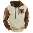 thumbnail image 2 of Styesk Sweatshirts pour Hommes Mode Décontractée Confortable à Manches Longues Sweat à Capuche Imprimé, 2 of 3