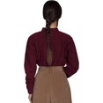 thumbnail image 2 of Scully RW578-BUR-XS Women Rangewear Sandra Shirt - Burgundy, Extra Small, 2 of 2