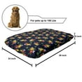 thumbnail image 2 of Floral Vintage Pet Bed, Garden Bouquets Flower Petals Leaves Summer Essence Retro Design, Resistant Pad for Dogs and Cats Cushion with Removable Cover, 24" x 39", Indigo and Multicolor, by Ambesonne, 2 of 4