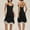 Black, variant on Blmnix Sexy Nightgown Women's Nightgowns & Sleepshirts Silk Nightgown Chemises Sleep Dress Sleeveless Black Crew Neck Knee Length Bamboo Nightgowns for Women,M