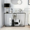 thumbnail image 3 of Furniture of America Miffa Contemporary Metal 1-Shelf Console Table, 3 of 5
