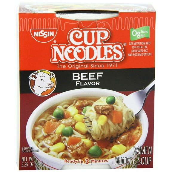 NISSIN CUP NOODLE (BEEF) 2.25 oz