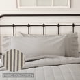 thumbnail image 3 of VHC Brands Hatteras Seersucker Ticking Striped Cotton Americana Bedding King Pillow Case Set of 2, Pillowcase Set 21x40, Denim Blue, 3 of 5