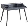 thumbnail image 2 of Sophisticated Design - 4-Compartment Grey Writing Desk for Home Office, 2 of 2
