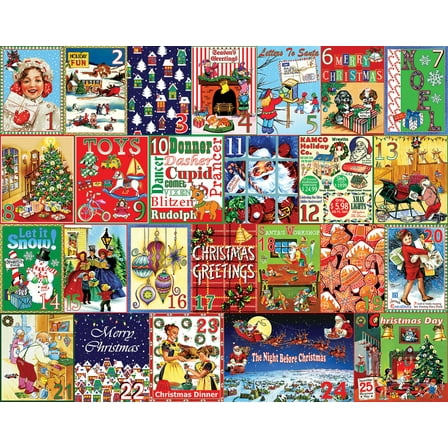 White Mountain Puzzles  Christmas Calendar - 1000 Piece Jigsaw Puzzle