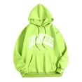 thumbnail image 2 of CAIVO Hoodies For Womens Casual Long Sleeve Graphic Letter Printed Hooded Sweatshirts Pullover Tops Vacation Dailywear, 2 of 4
