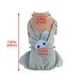 thumbnail image 6 of kladzum Dog Sweaters Dog Warm Shirt Pet Clothing Spring Elastic Corduroy Strap Pants Dog Four Legged Cloth, Dog Sweaters, Small Dog Coat Warm Sweartershirts, 6 of 7